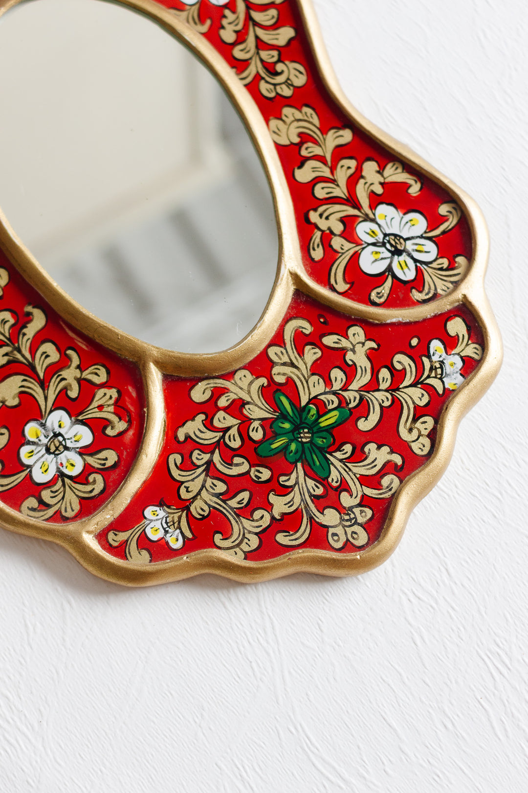 antique french verre églomisé mirror
