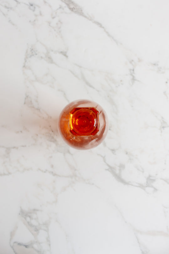 vintage french pink rosaline glass decanter