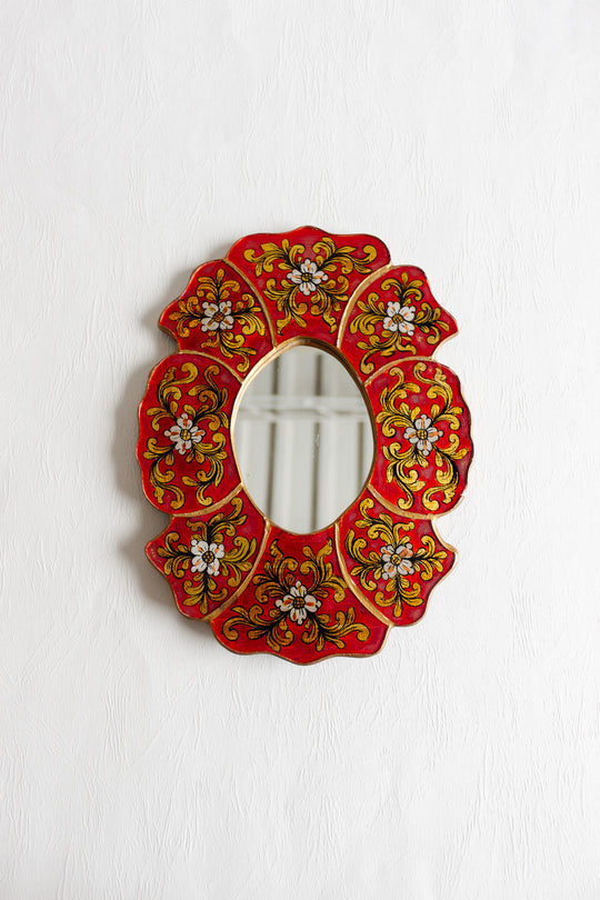 antique french verre églomisé mirror