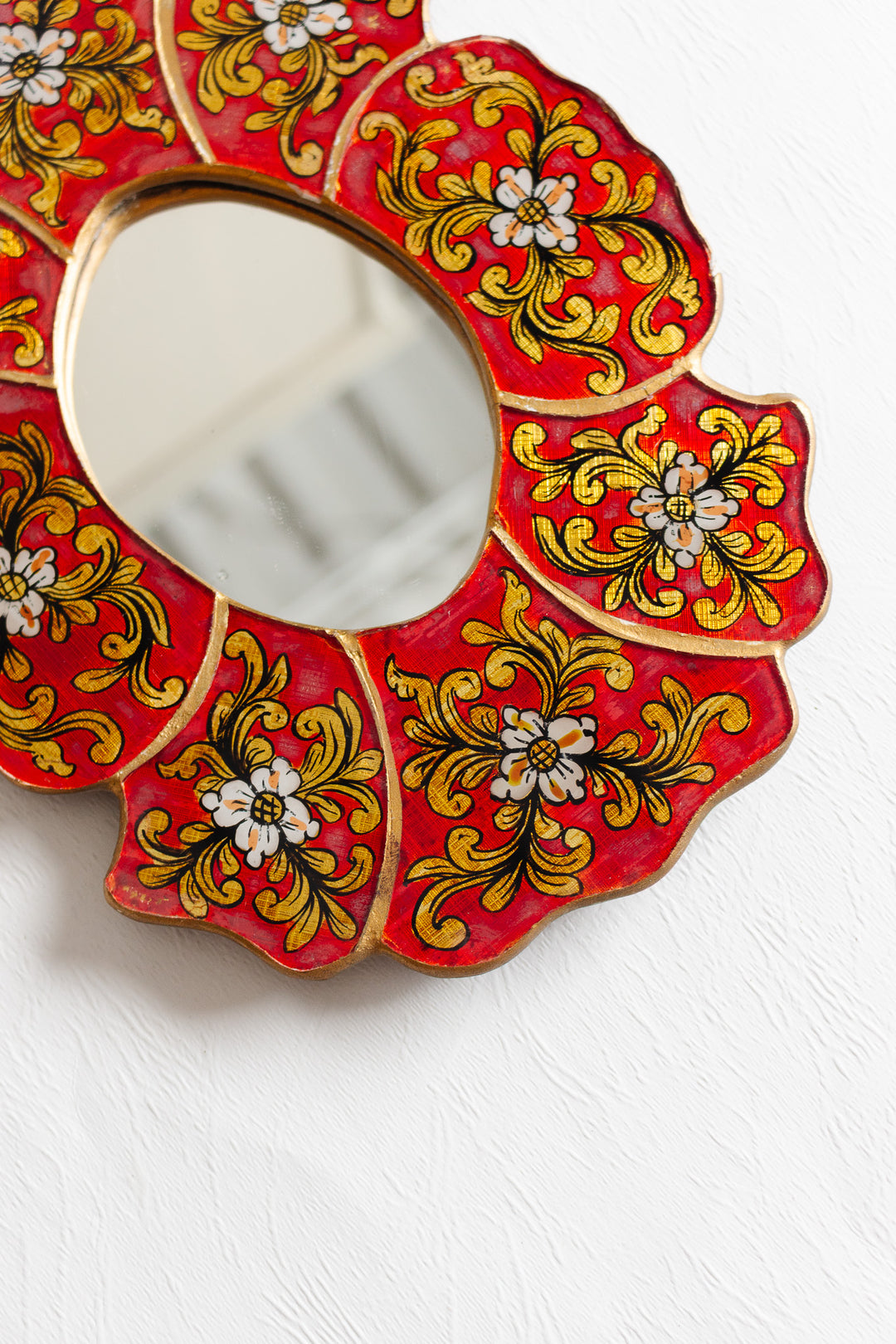 antique french verre églomisé mirror