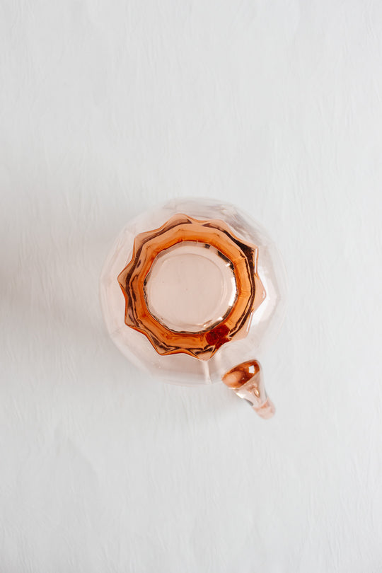 1930s french pink glass pitcher