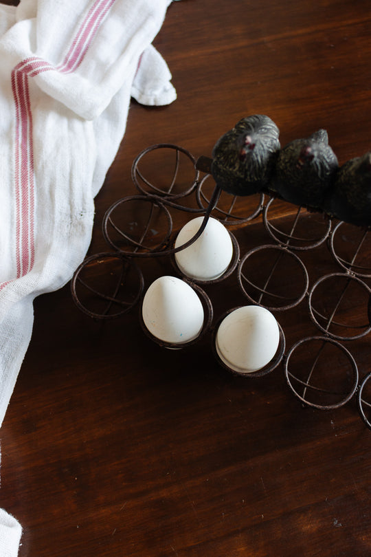 vintage german egg basket