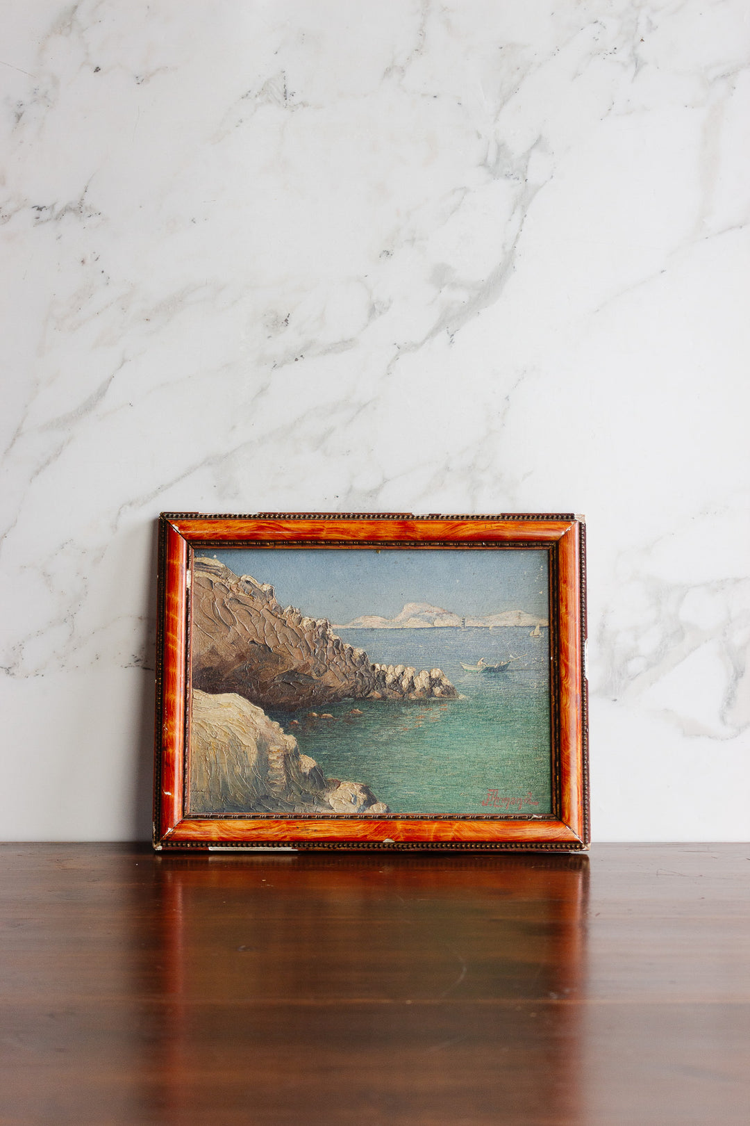 "les eaux en émeraude" pair of paintings