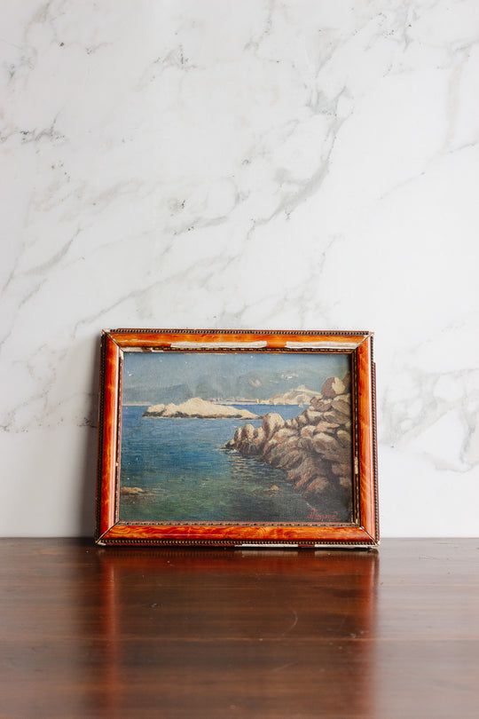 "les eaux en émeraude" pair of paintings