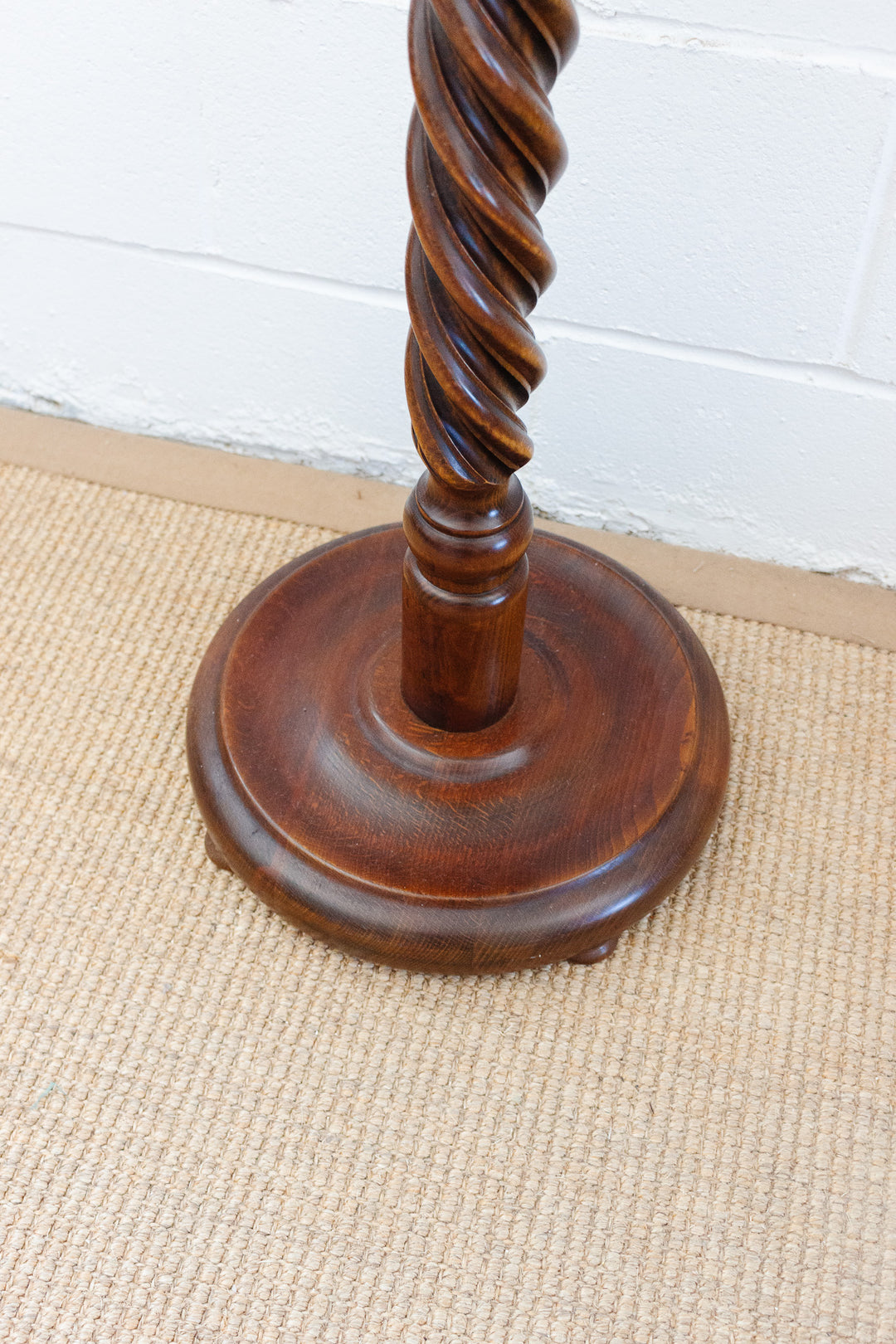 turn of the century French barley twist pedestal