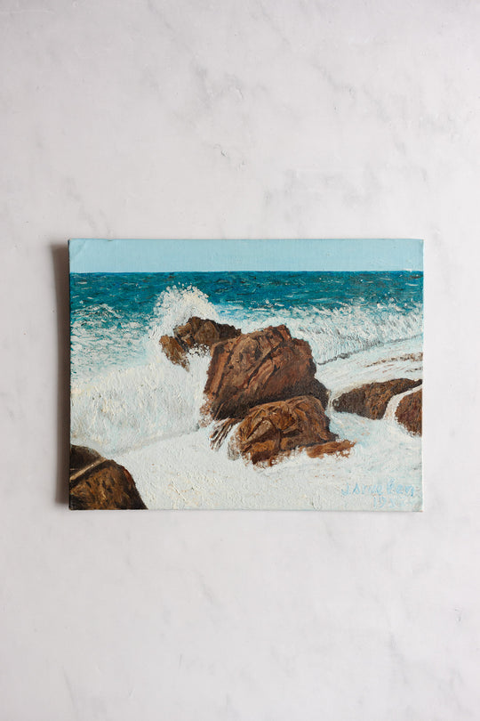 les vagues sauvages de l'océan