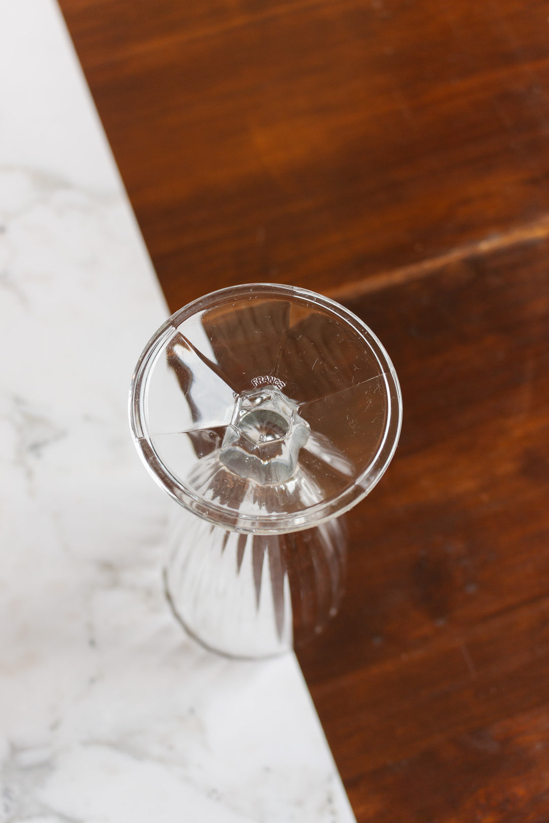 vintage french milkshake glasses, set of 4