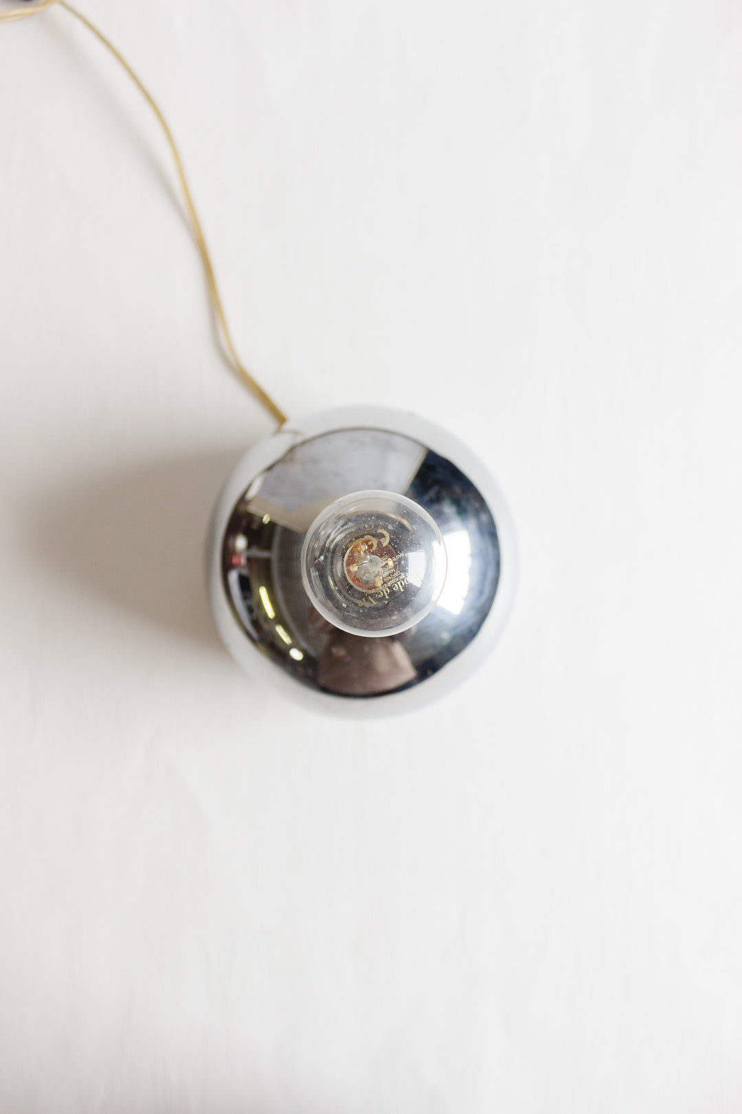 vintage french chrome lamp