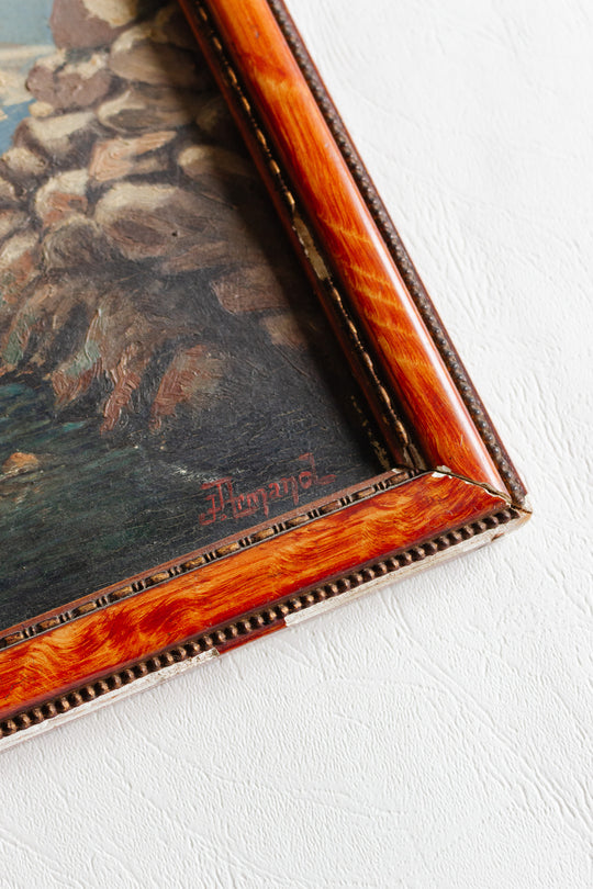 "les eaux en émeraude" pair of paintings