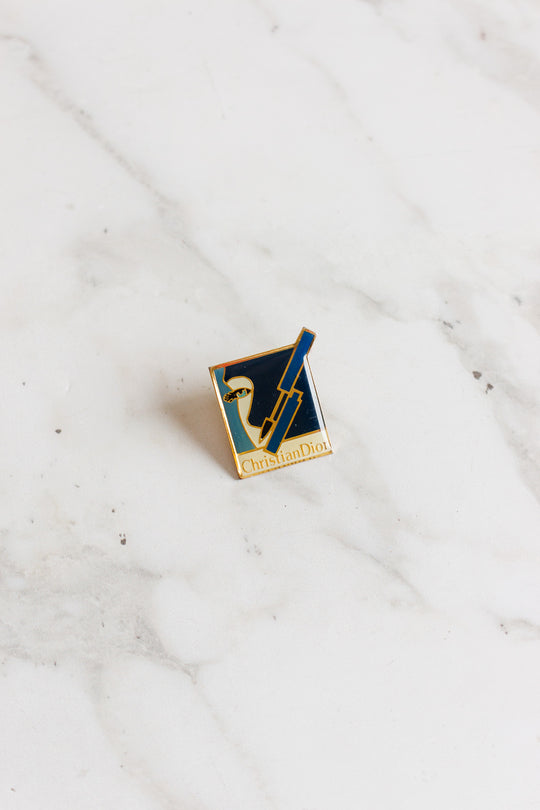 vintage french Christian Dior "mascara parfait" pin