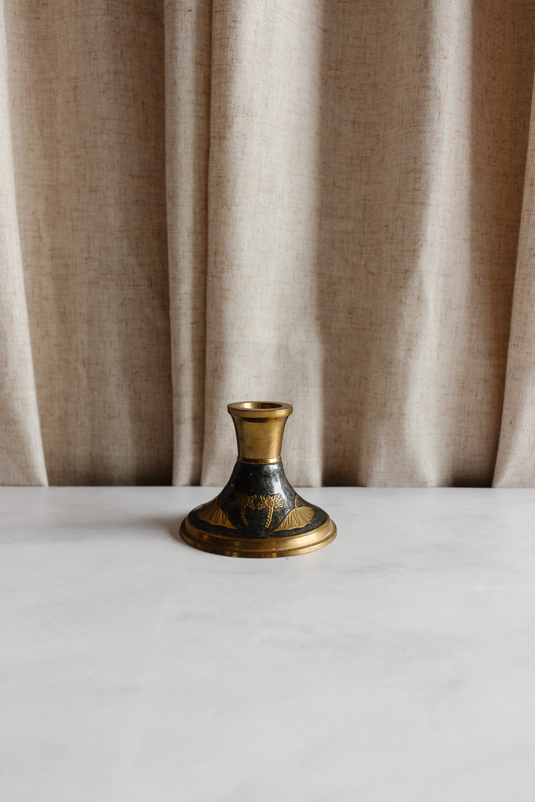 pair of vintage French cloisonné candlesticks