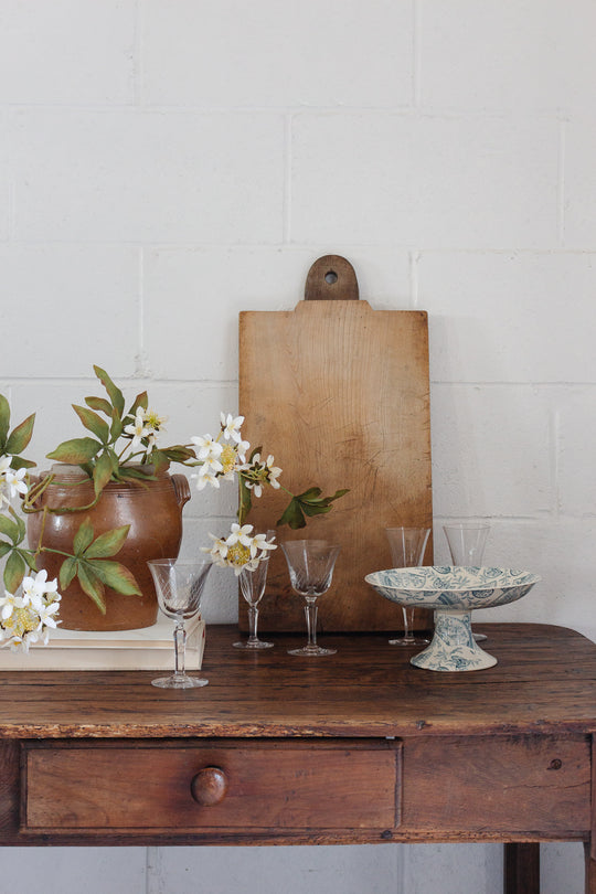 1930s French etched glassware sets