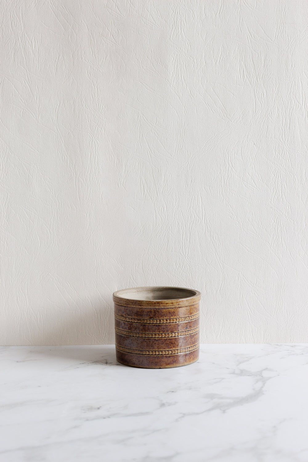 vintage french grès du Berry salt cellar