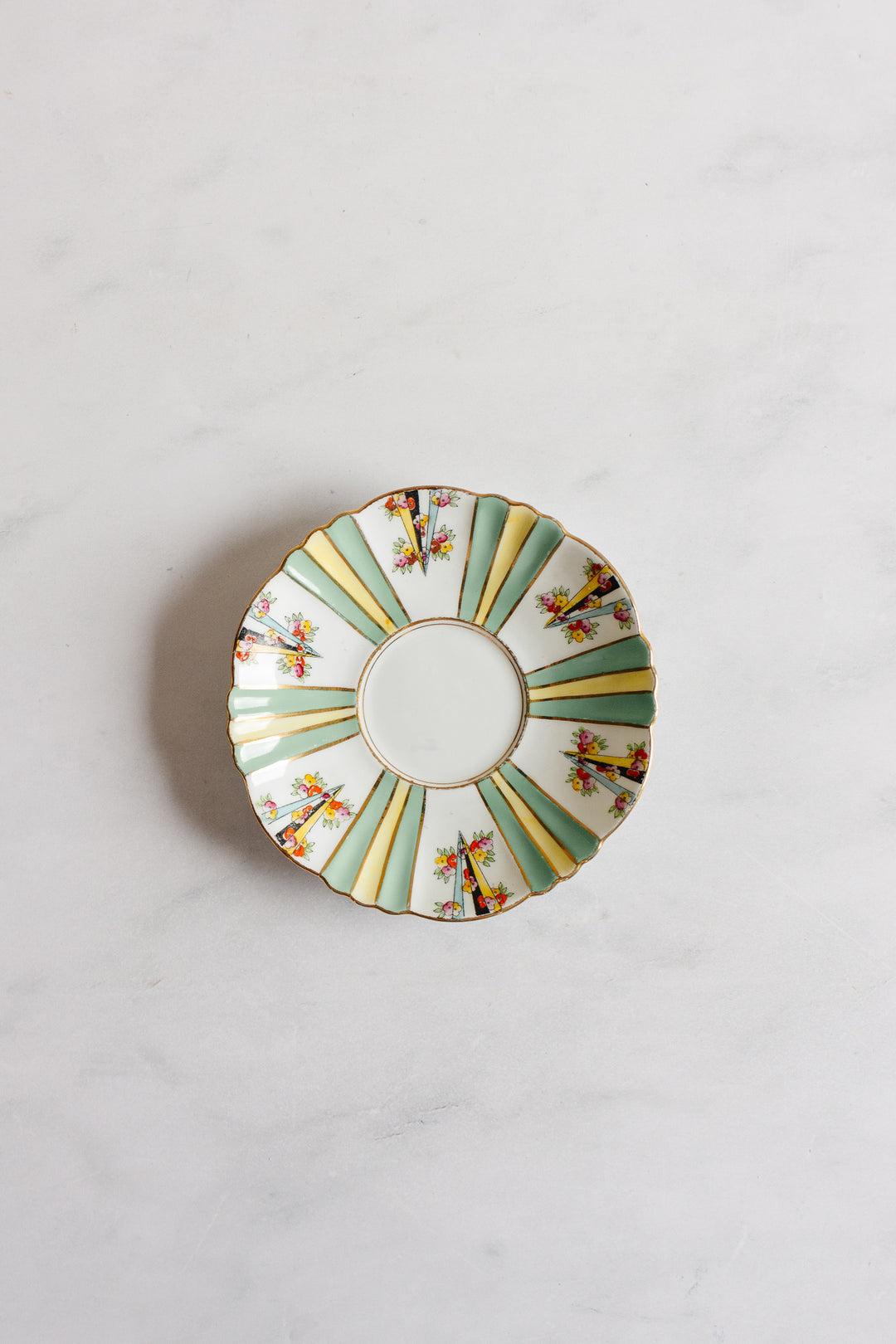 art deco royal albert hand painted teacup