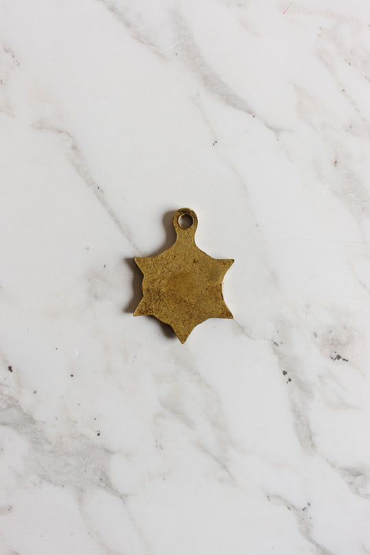 rare 1920s french étoile "hotel parmentier" brass key fob