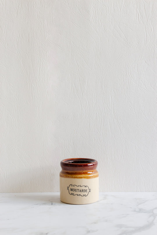 vintage french ceramic "moutarde" jar