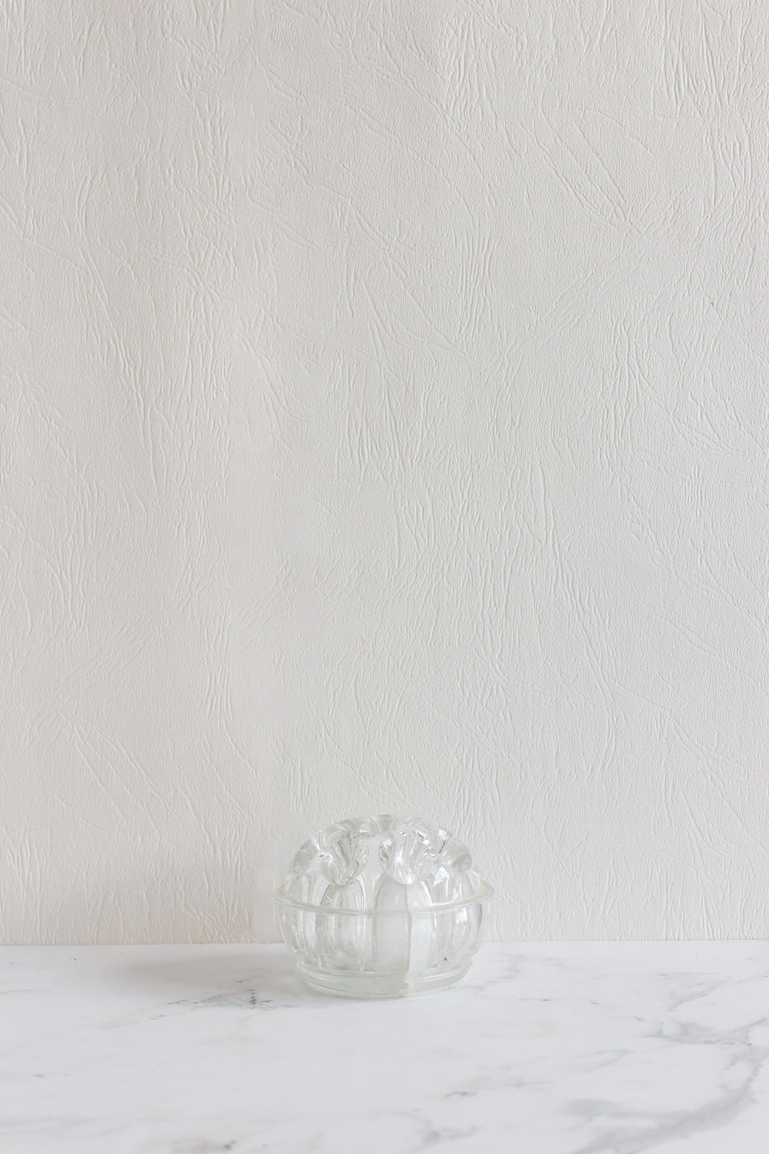 antique french tall floral frog