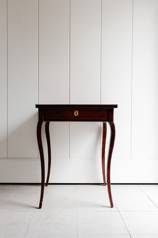 antique french mother of pearl inlay table