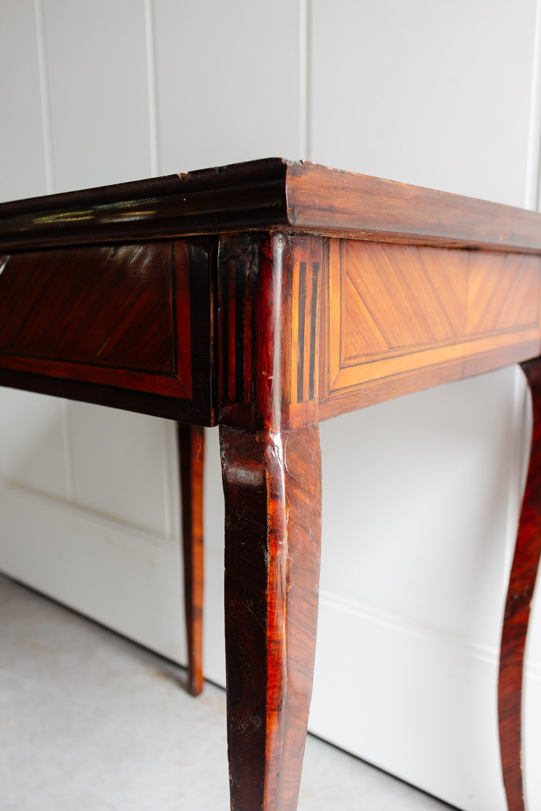antique french mother of pearl inlay table