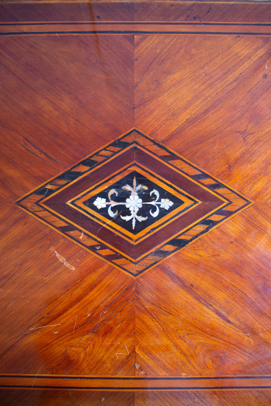 antique french mother of pearl inlay table