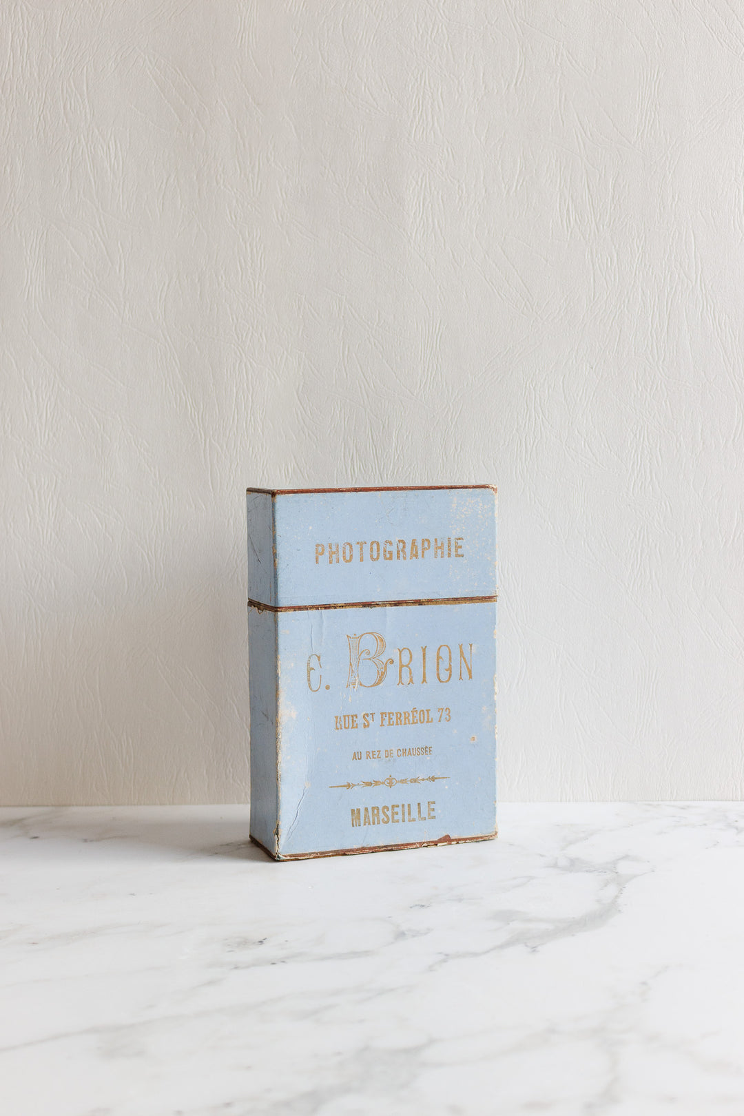 antique french photographer’s portrait box