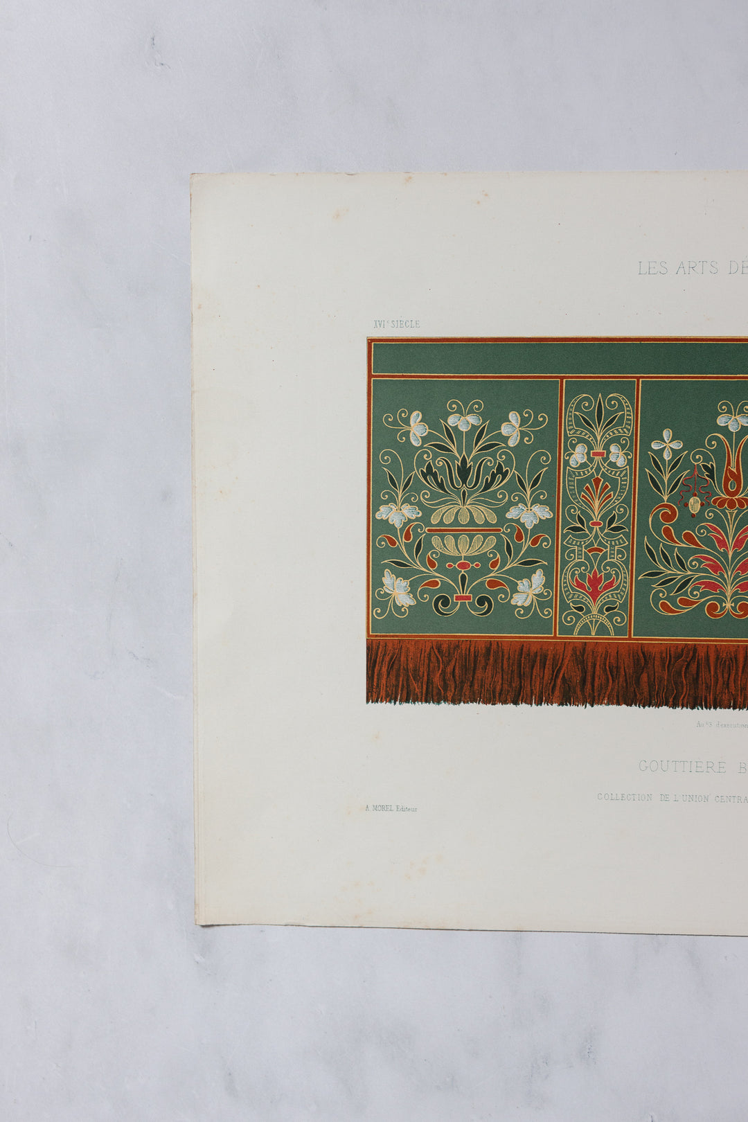 antique French decorative arts chromolithograph