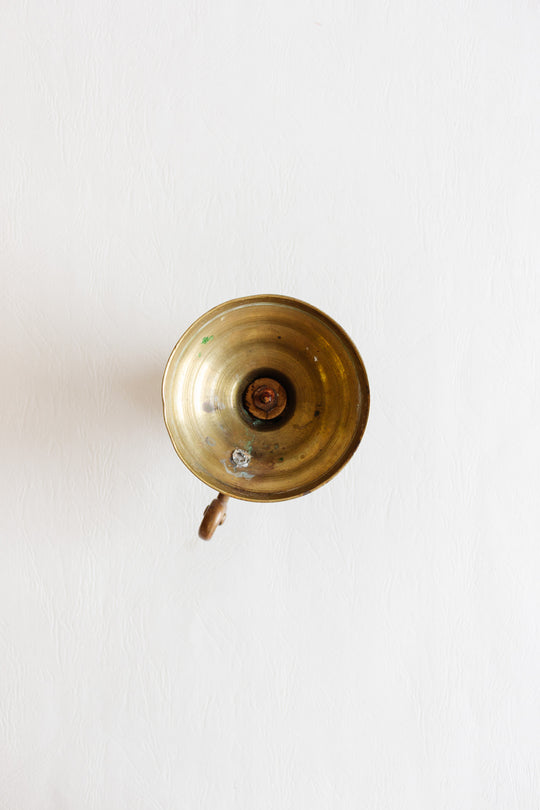 vintage french cast metal chamberstick