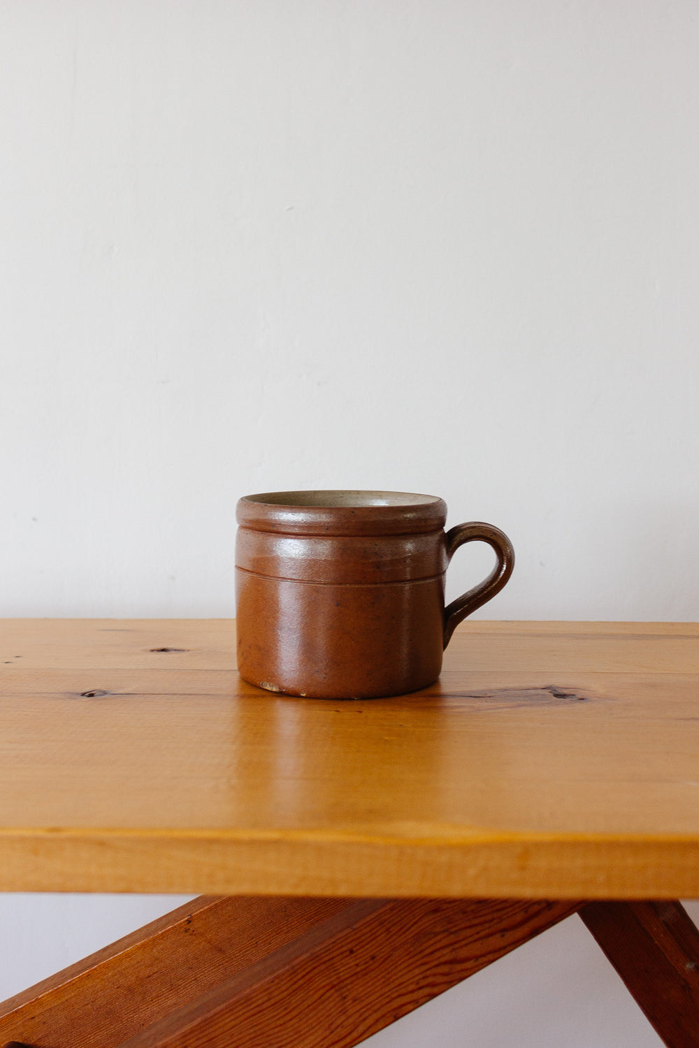 antique French confit pot