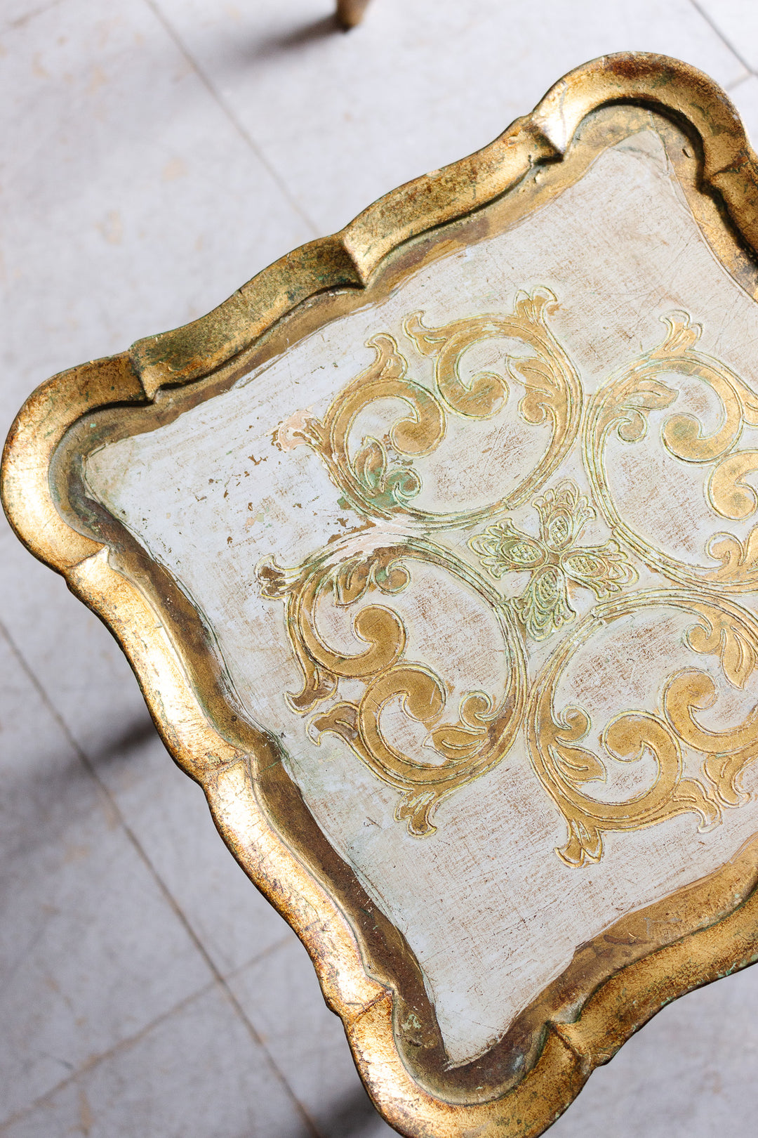 vintage italian florentine nesting tables
