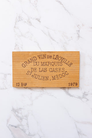 "grand vin de léoville" vintage French wine crate panel