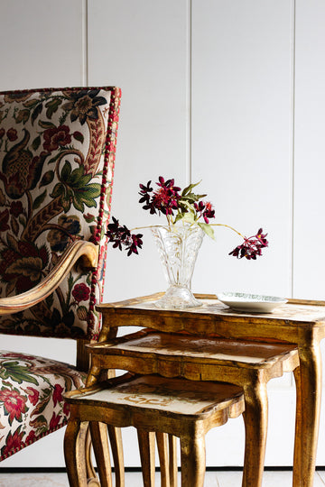 vintage italian florentine nesting tables