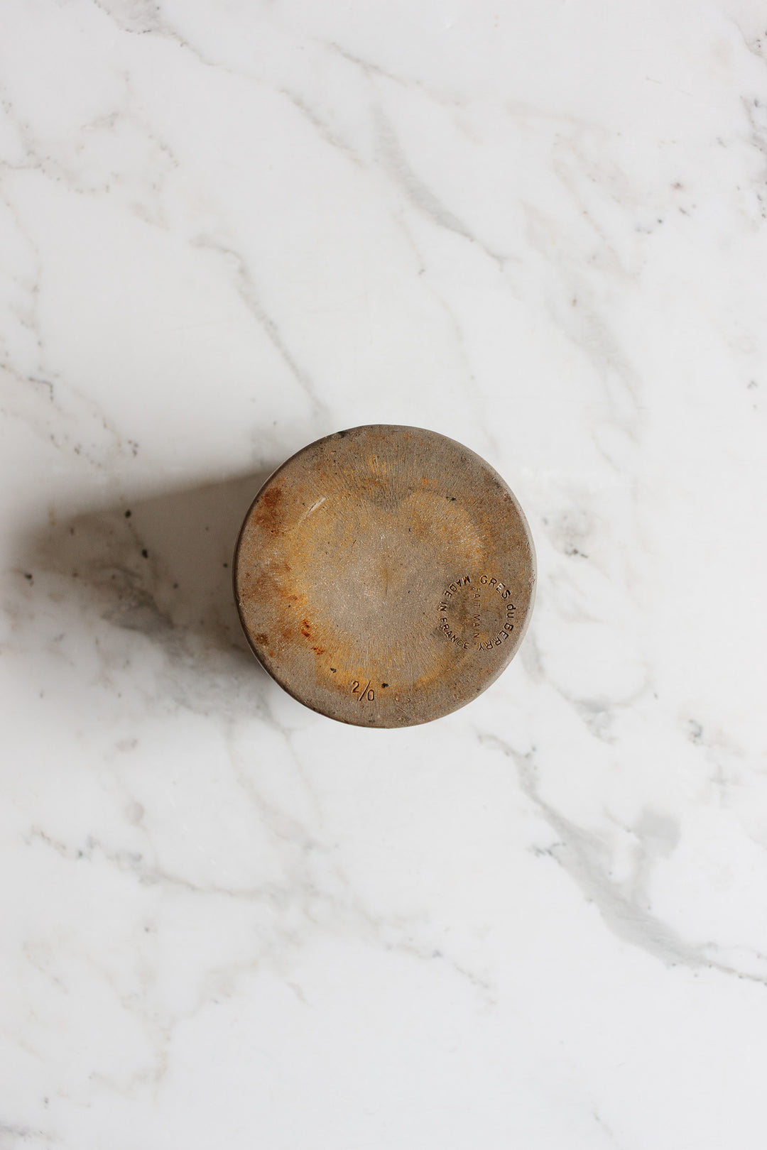 vintage french grès du Berry salt cellar