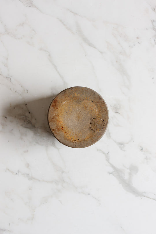 vintage french grès du Berry salt cellar