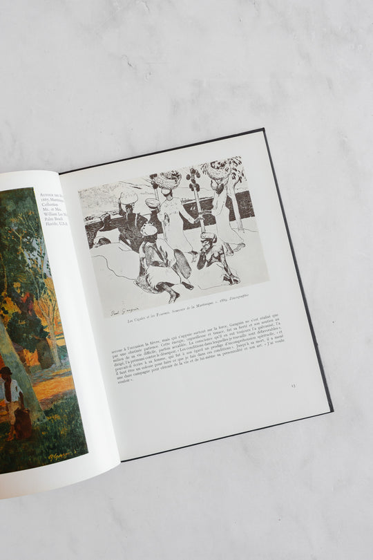 vintage French art book, “gaugin”