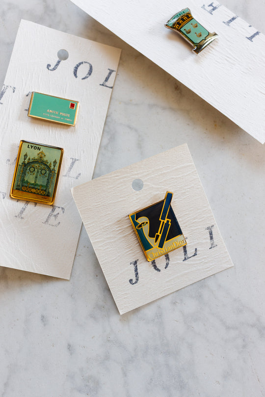 vintage french Christian Dior "mascara parfait" pin