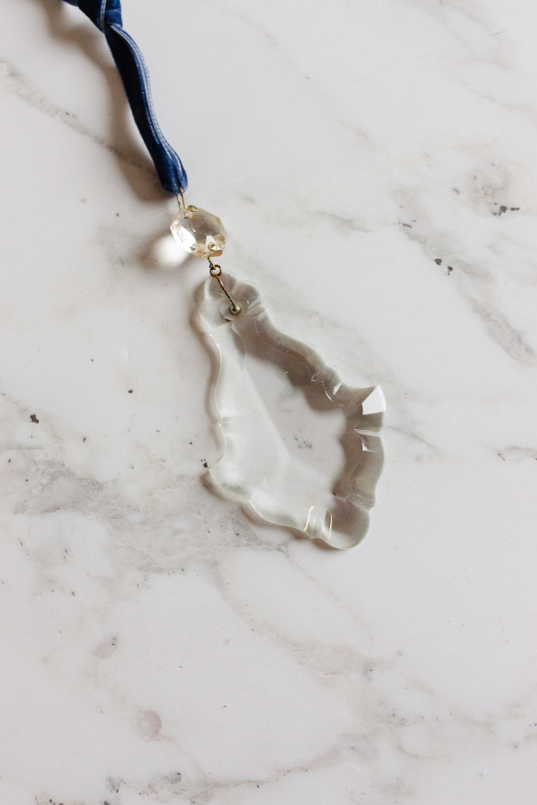 antique french hand cut crystal chandelier pendalogue ornament with petite crystal