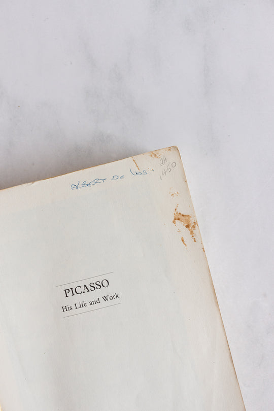 "Picasso: his life and his work" vintage book