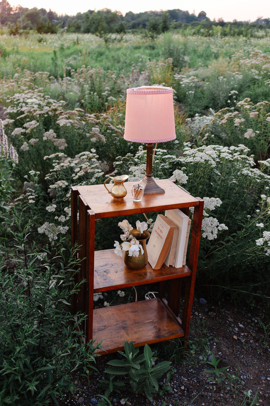 vintage French pine bespoke arts & crafts style side table