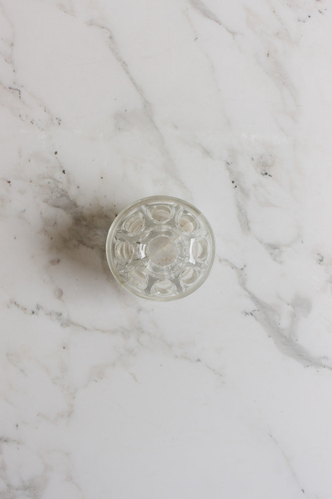 antique french tall floral frog