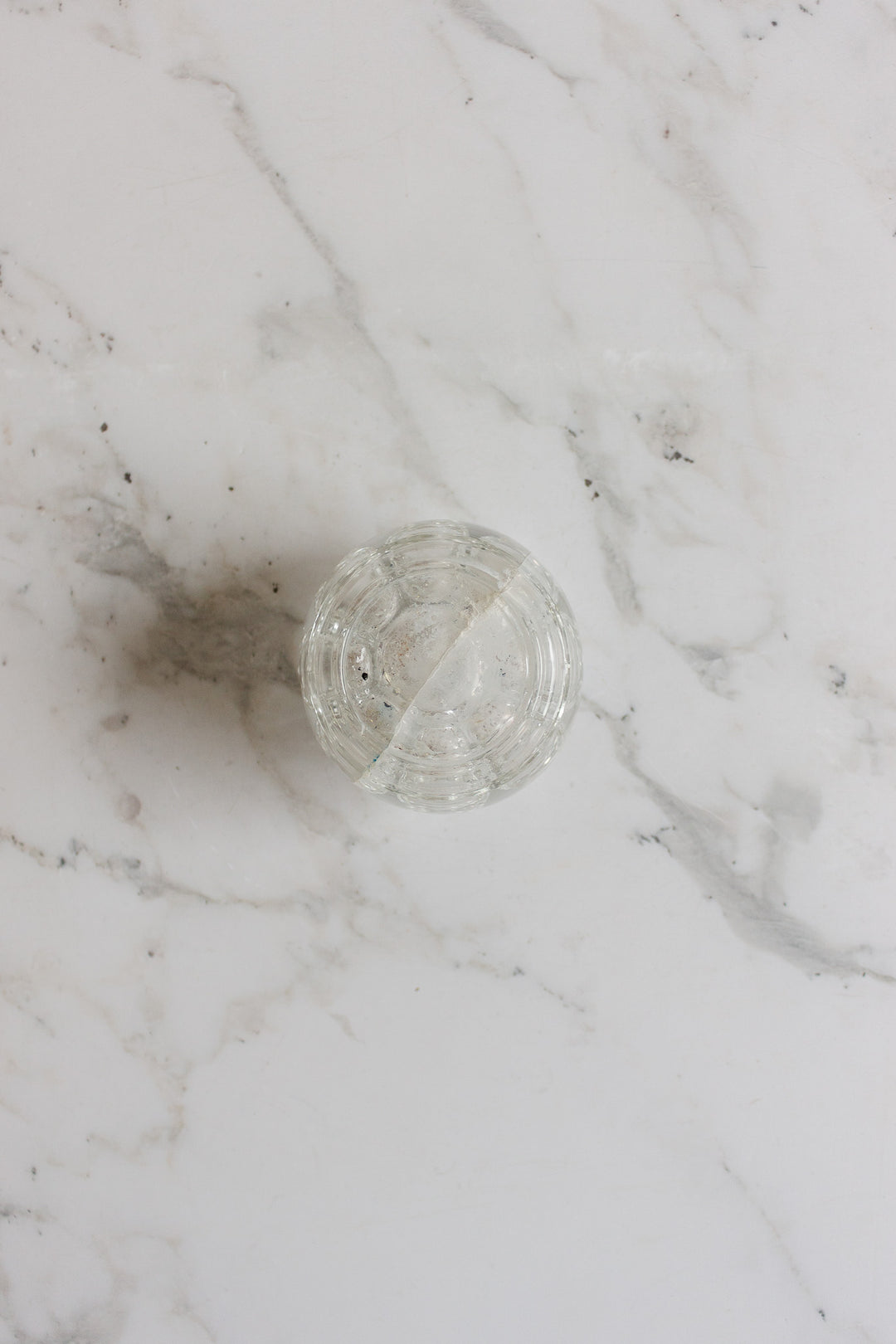 antique french tall floral frog