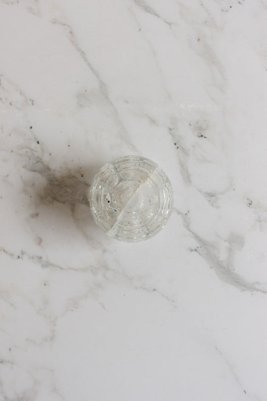 antique french tall floral frog