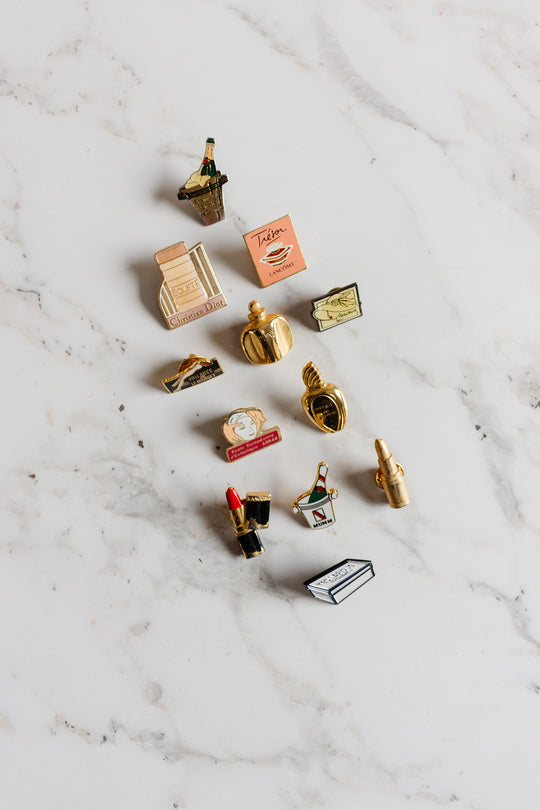 vintage french advertising collectible pins