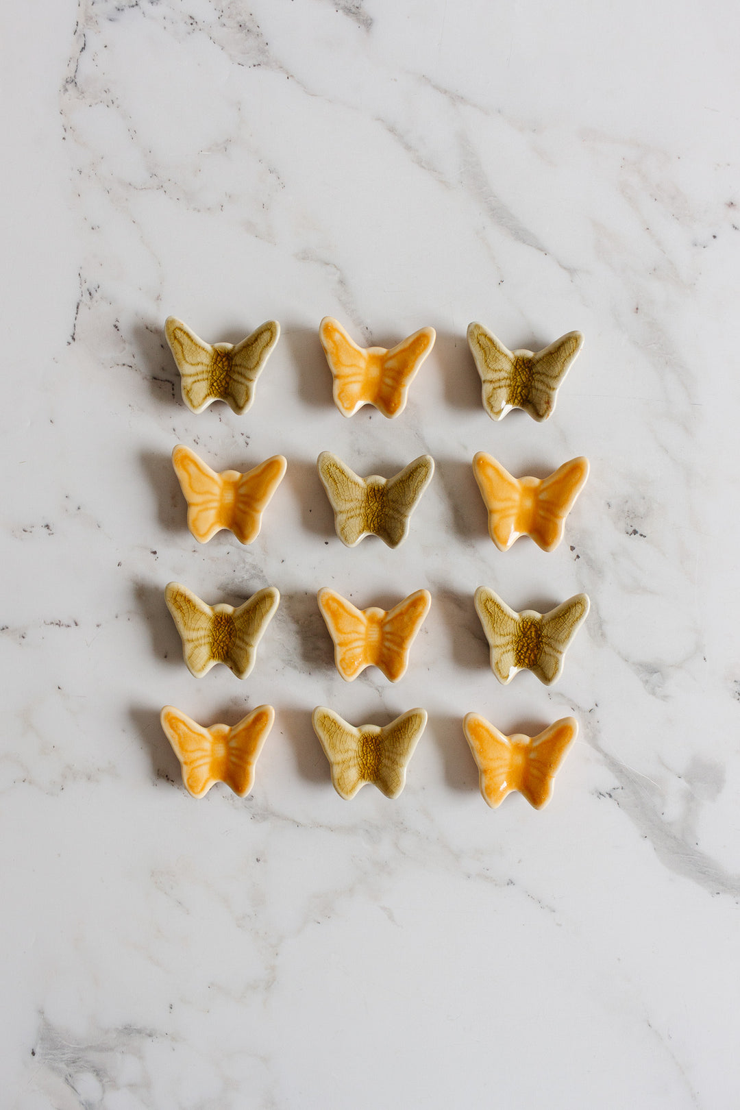 vintage french "papillion" knife rests, set of 6