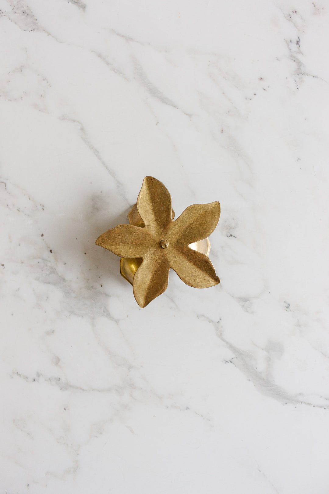 pair of vintage french lotus candlesticks