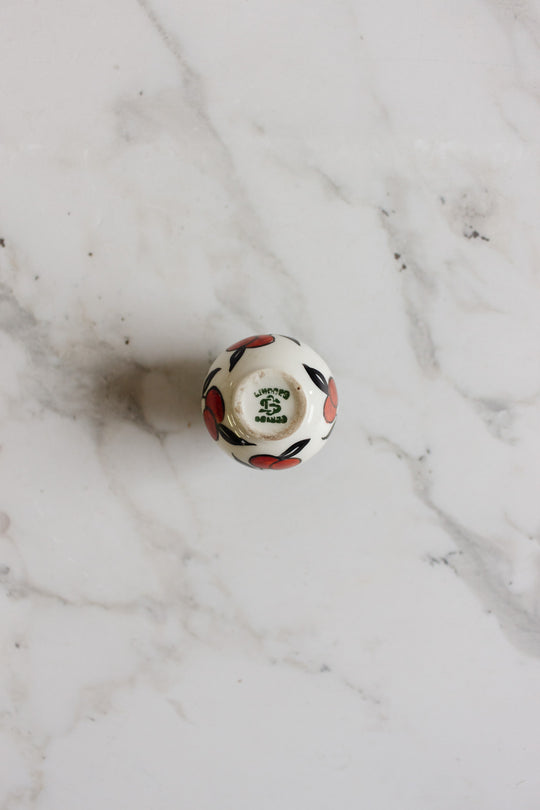 1920s limoges petite vase "avec cerises"