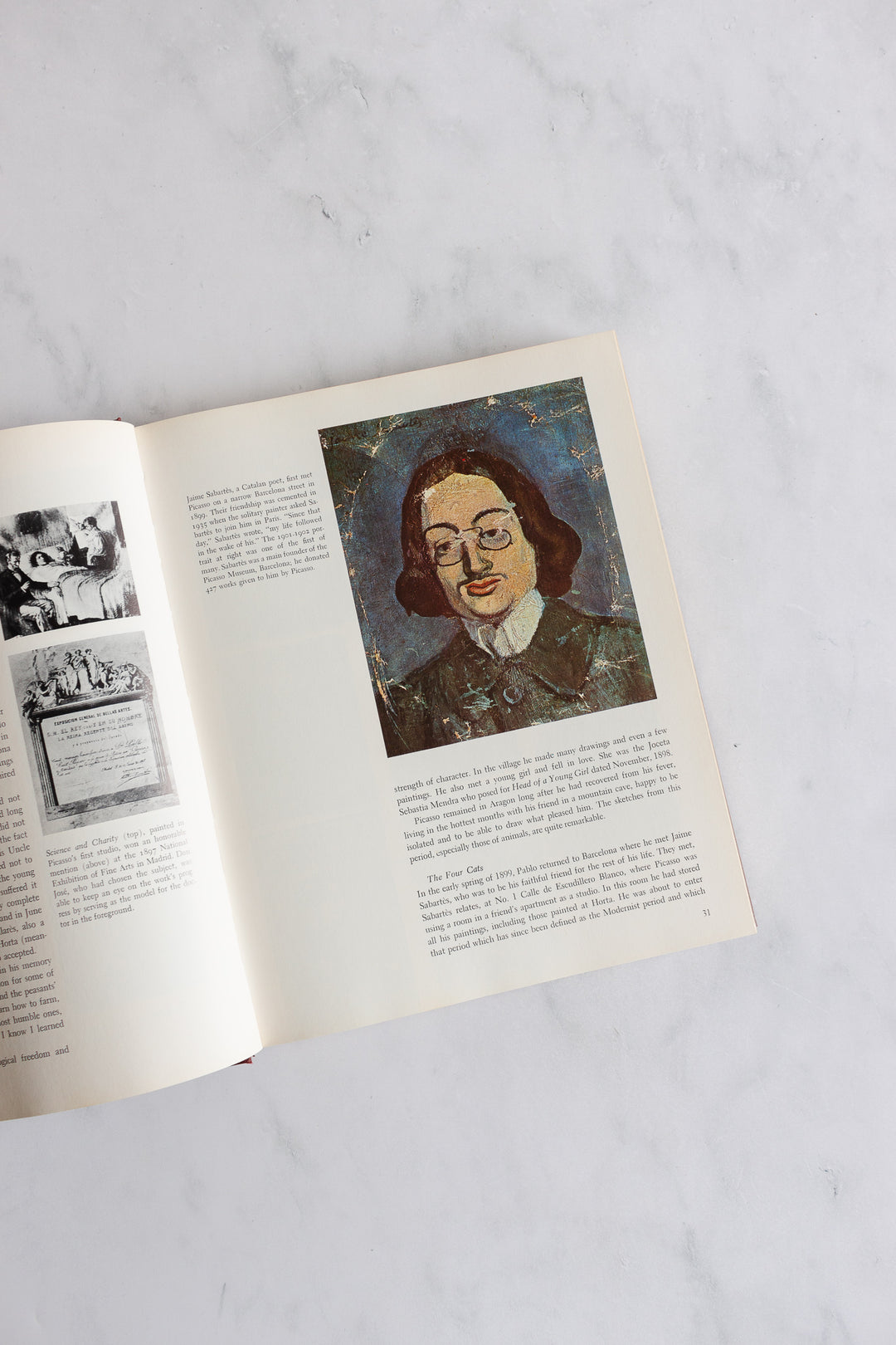 vintage book "Picasso: his life, his art"