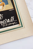1930s Italian matted advertisement, “Giacinto Innamorato profumo”