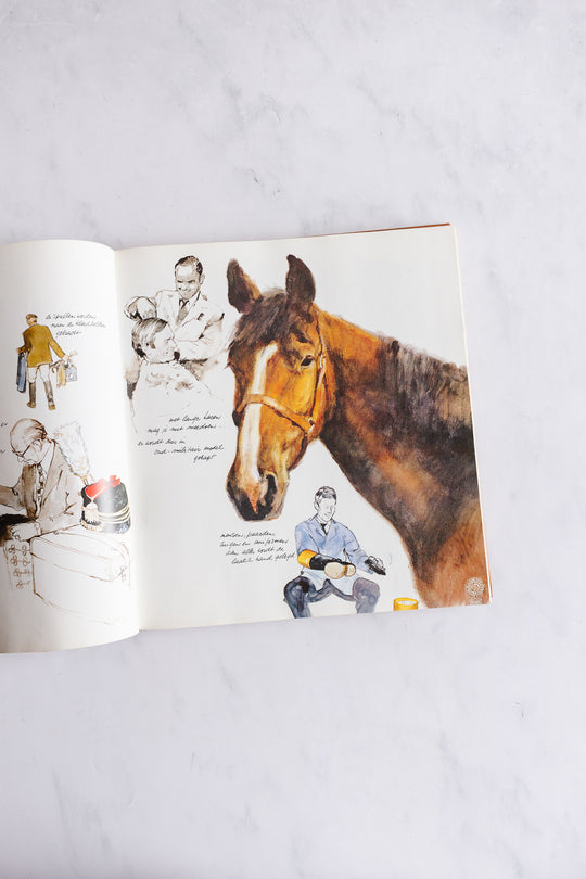 vintage equestrian book "het brieschend paard"