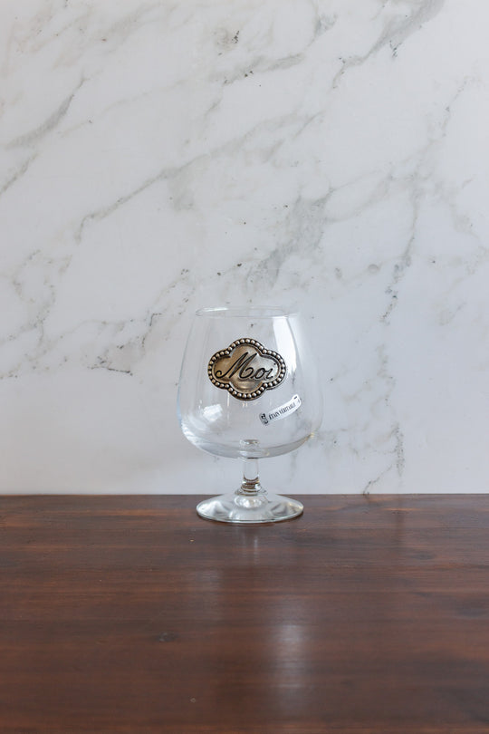 vintage french "moi" tulip style glass