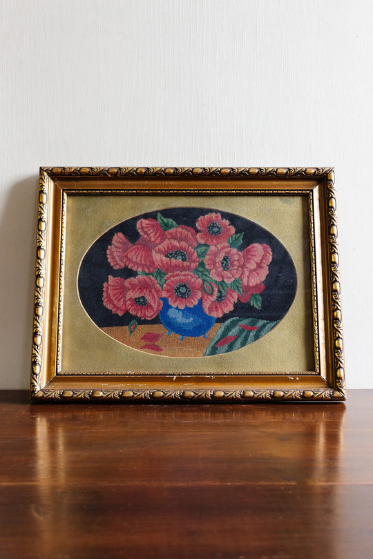broderie de coquelicots